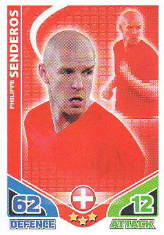 Philippe Senderos Switzerland 2010 World Cup Match Attax #234